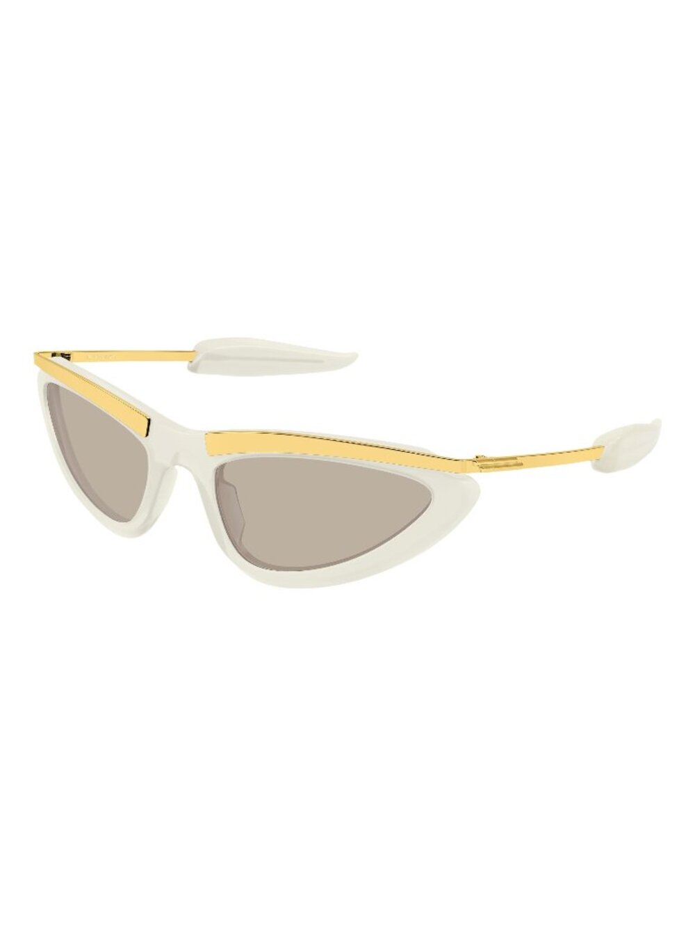 New Bottega Veneta Women's Sunglasses White Brown Lens Acetate Frame BV1477S 006